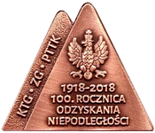 Pami¹tkowa Odznaka PTTK ''100. Rocznica Odzyskania Niepodleg³oœci 1918-2018''